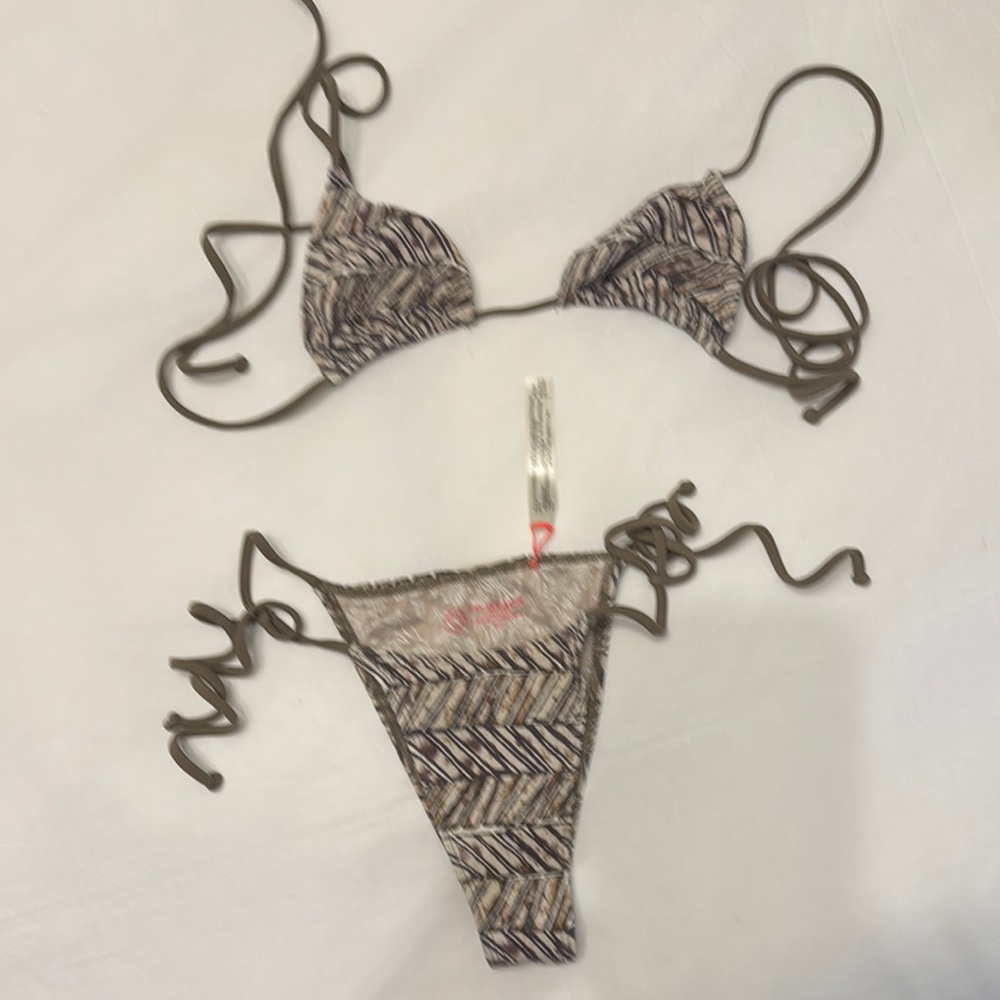 Patterned Bikini Set